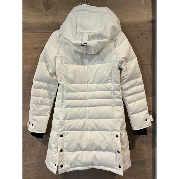 NWT Canada Goose Loretta Black Label Down white Parka COAT SIZE XS - Picture 9 of 16